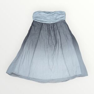 The Limited Strapless Ombre Dress - Blue and Gray 100% silk